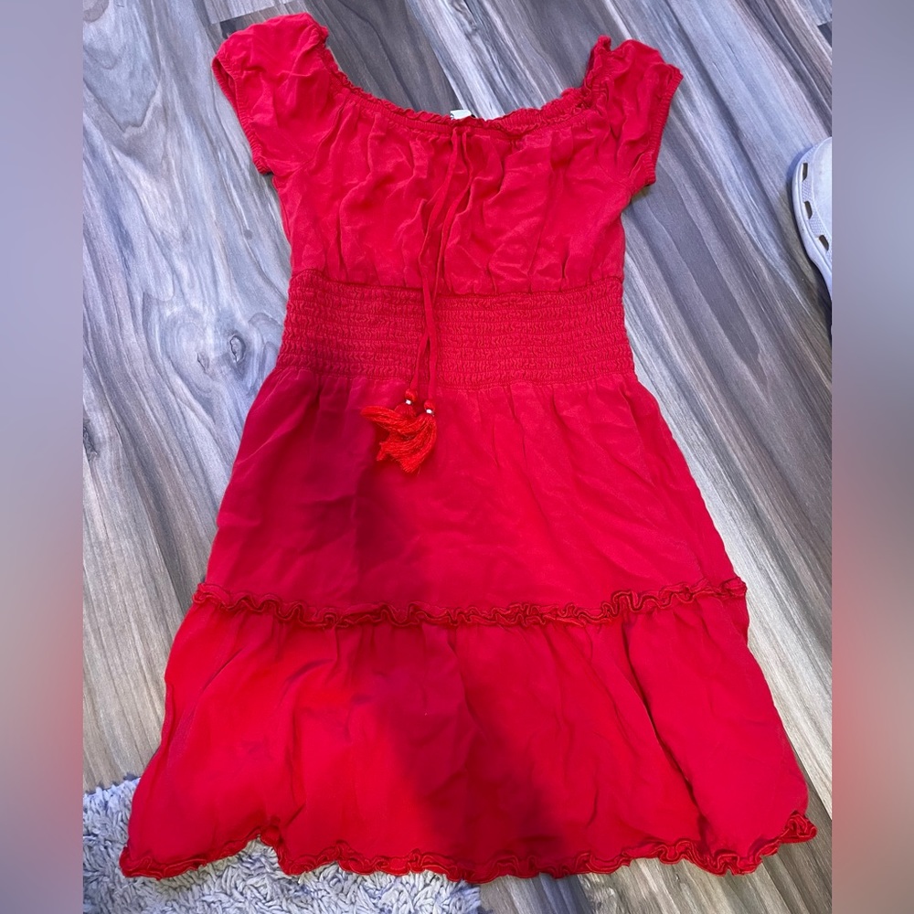 american eagle outfitters red dress